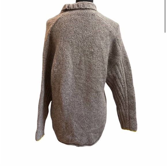 Moth by Anthropologie Oversized Wool Blend Gray Sweater - Picture 9 of 11